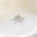Silver jump rings for jewelry making, DIY craft connecting rings, soldered split rings, 0.7x6mm. - 6mm (50 Pieces/Pack) / Platinum