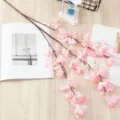 Branche de fleurs de cerisier artificielles roses pour mariage et décoration maison - Rose