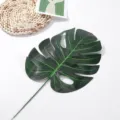 Fausse Feuille de Monstera Plante Verte Artificielle Tige Déco Photo Accessoire - Feuille de Monstera Moyenne Imprimée en Couleur / Vert