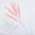 Artificial Pink Boston Fern Leaves Plastic Fake Plant Greenery for Wedding Floral Arrangement - Pink
