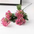 Artificial Milan fruit foam flower branch pink decorative plant for home decor 80 - Rose Red