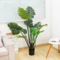 Plante de monstera artificielle en pot pour décoration d'intérieur faux palmier tropical. - Plante Monstera de 150cm