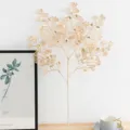 Gold decorative leaf branch artificial plant for home wedding festival decor item SKU display - Heart Leaves / Gold