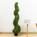 Albero topiariale artificiale a spirale pianta in vaso per decorazione interni casa - Albero a spirale 1,5m