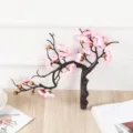 Bonsai de fleur de prunier artificielle maison restaurant décoration nouvel an - Rose