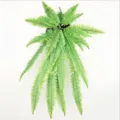 Artificial Boston Fern Hanging Plant Green Leaf Wall Decor Detail View For Indoor - Small Boston Fern Hanging