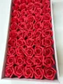 Boîte cadeau de têtes de roses en savon rouge, fleurs artificielles pour Saint-Valentin déco. - Rouge Vif
