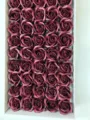 Boîte cadeau de têtes de roses en savon artificiel rouge foncé pour Saint-Valentin. - Bordeaux