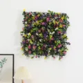 Artificial plant wall panel faux greenery floral background decor for home office interior. - Floral