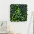 Artificial plant wall green eucalyptus background wall hanging plastic fake grass home decor - Bamboo Leaf Lavender