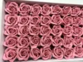 Boîte cadeau de têtes de roses en savon artificiel, décoration saint valentin vente. - Rose racine de lotus