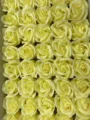 Boîte de têtes de roses en savon jaunes, fleurs artificielles pour cadeau Saint-Valentin - Light jaune