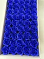 Têtes de roses en savon bleu en boîte, fleurs artificielles pour cadeau de saint-valentin. - Bleu Saphir
