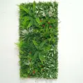 Panneau de mur vegetal artificiel decoration de plantes fausses resistant aux UV - WBD3