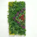 Détail de mur végétal artificiel, décoration de mur vert artificiel pour fond de jardin. - WBD4