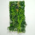 Pannello parete di piante verdi artificiali, felce e edera finte per decorazione murale. - WBD5