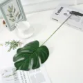 Artificial Monstera Leaf Green Fake Plant Nordic Home Decor Table Ornament 1piece - Monstera Leaves