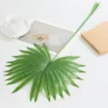 Fausse feuille de palmier areca plante verte pour décoration d'intérieur et aménagement. - Feuille de Palmier Éventail avec Poignée / Vert clair
