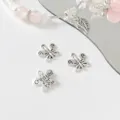 Alloy butterfly charms for DIY jewelry making, cute silver pendant material for handmade bracelets. - Butterfly / Silver