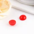 Cabochon a cupola rossi accessori per gioielli fai da te, forniture per artigianato. - semicircolare / Rosso
