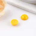 Cabochon in acrilico a mezza sfera gialla accessori gioielli fai da te per orecchini fatti a mano - semicircolare / Giallo