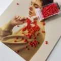 2mm red matte glass seed beads for DIY jewelry making, small craft beads with storage box. - 5g Approx 200 Pcs / 08#