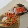 2mm matte glass seed beads for DIY jewelry making, small craft beads pack for necklaces. - 5g Approx 200 Pcs / 09#