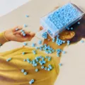 2mm blue glass seed beads for DIY handmade jewelry crafting, beading, and bracelet making accessories - 5g Approx 200 Pcs / 12#