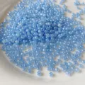 Light blue 3mm glass seed beads for DIY handmade bracelets, necklaces and jewelry accessories. - Style 16