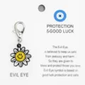 Pendentif marguerite smiley goutte d'huile en alliage porte-clés accessoire de sac top - 11