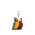 Acrylic parrot keychain detail showcasing dual macaw design, compact daily carry pendant charm. - Double Macaw Pattern (12)