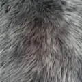 Tapis en fausse fourrure texture gros plan doux moelleux gris tapis de sol chambre salon - Gris foncé