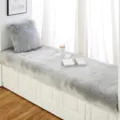 Pluche grijs kunstvacht erker kussen dikke tatami mat comfortabele huisdecoratie zitkussen - 50*50cm / Lichtgrijs