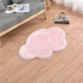 Roze wol imitatie wolk tapijt zacht pluche vloerkleed voor woonkamer slaapkamer. - 60*90cm Wolk / Roze Wolken