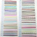 Gedetailleerd overzicht van verschillende 3mm gevlochten koordkleurenmonsters en touwen. - 1 / Nr. 1-46