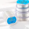 Transparant elastisch kristalkoord voor DIY armband sieraden maken, sterke rekbare draadjes - 0.8mm (Ca. 40 Meter) / Platte Kleine Rol