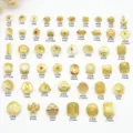 Antike Gold Stil Nagelkunst Charms DIY Anhänger 48 Stile sortierte Größen Schmuck. - Stil 2