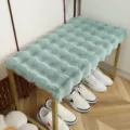 Mint green bubble fleece bench cushion, thickened plush entryway shoe bench pad for home. - 60*35cm / Bubble Velvet Matcha Green