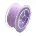 Gedetailleerd overzicht van 0.3mm kerngesponnen elastisch koord voor DIY sieraden maken. - Ca. 0.3mm 50m / Lichtpaars