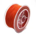 0.3mm oranje elastisch kralenkoord stretch draad voor DIY sieraden en armbanden - Ca. 0.3mm 50m / Oranjerood