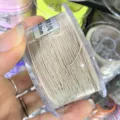 0.3mm elastisch kralenkoord, kern gesponnen rekkersdraad voor DIY sieraden maken en rocailles. - Ca. 0.3mm 50m / Abrikoos