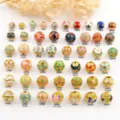 18K vergulde geemailleerde cloisonne kralen tussenkralen DIY sieraden maken accessoires - Stijl 1 / Geëmailleerde kralen