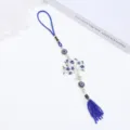 Ornamento appeso albero della vita malocchio blu decorazione auto ciondolo portafortuna - Ciondolo Albero della Vita / 30x5.5cm