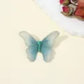 Spilla con ricamo di farfalla blu vintage per donne, elegante accessorio di spilla in tessuto fine. - Spilla Farfalla Ricamata / 1 Pezzo (5.7x4cm) / Blu Lago