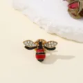 Squisita spilla ape in cristallo, elegante spille insetto strass per collo moda donna. - Ape 3 / 2.8*1.8cm