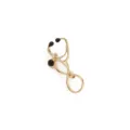 Gold stethoscope brooch creative medical badge pin doctor nurse jacket accessory gift jewelry - Stethoscope Brooch (MM-BR-3682-GD) / 4x2.2x0.8cm / Gold