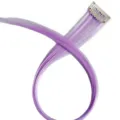 Extension Capelli Sintetici Viola Clip Singola Ciocca Parrucca Colorata - Viola chiaro