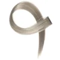 Extension Capelli Clip Grigio Argento Posticcio Sintetico Liscio Un Pezzo Ciocca Capelli - grigio-argento