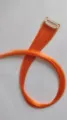 Extension per capelli sintetici clip ciocca arancione ciocca colorata brillante moda - Rosso Arancio