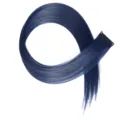 Extention capelli blu con clip ciocca sintetica liscia per look alla moda. - Blu Scuro